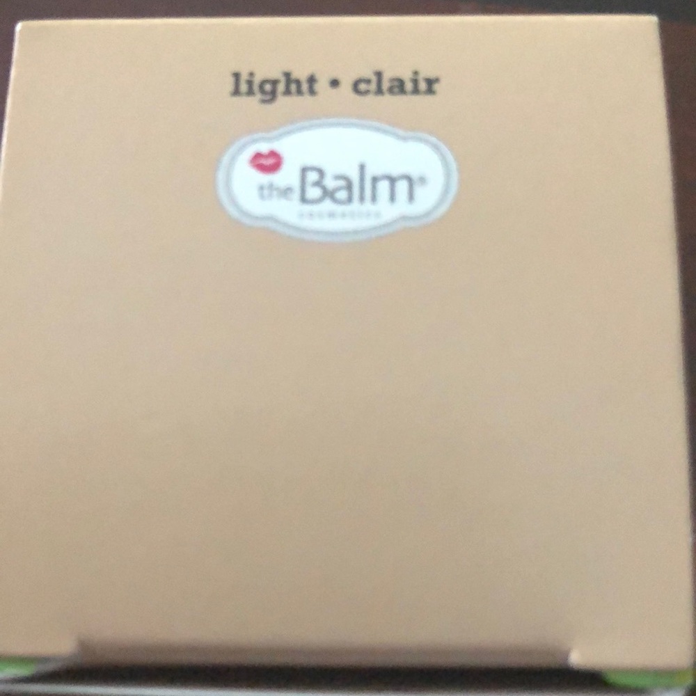 Light TheBalm whipped foundation. Sealed